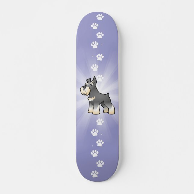 CartoonSchnauzer Skateboard (Vorne)