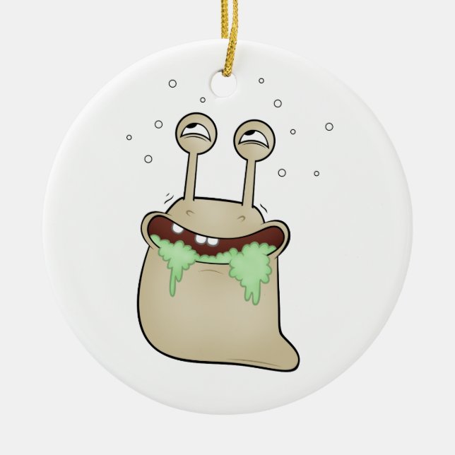 Cartoonschnecke Keramik Ornament (Vorne)