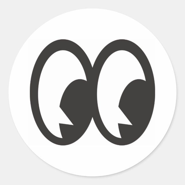 Cartoony Eyes 02 Aufkleber (Vorderseite)