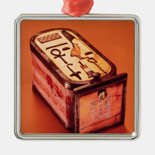 Cartouche-förmiger Kasten Silbernes Ornament