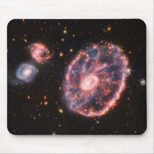 Cartwheel-Galaxie, James-Webb-Weltraumteleskop Mousepad