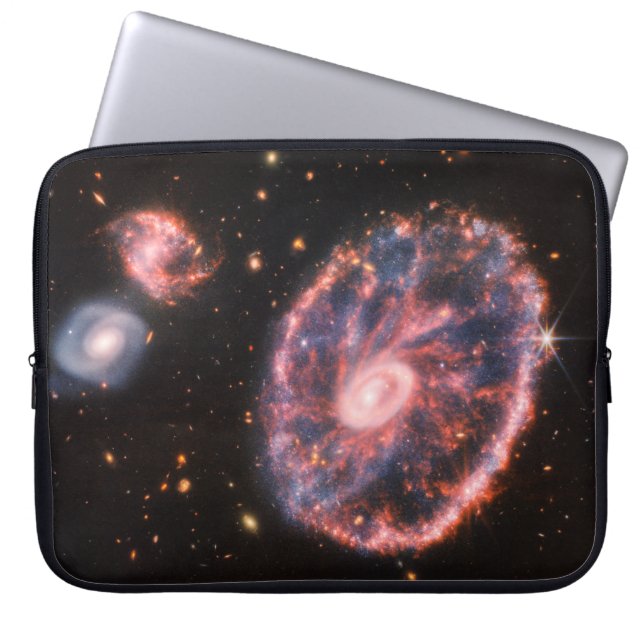 Cartwheel Galaxy, James Webb Space Telescope Laptopschutzhülle (Vorderseite)