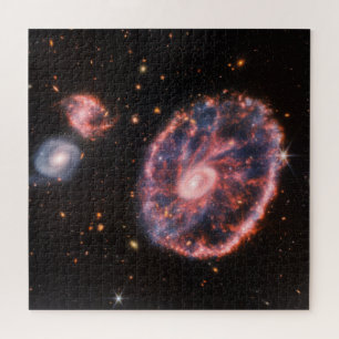 Cartwheel Galaxy, James Webb Space Telescope Puzzle