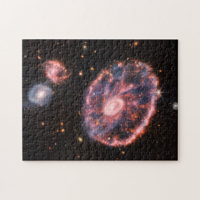 Cartwheel Galaxy, James Webb Space Telescope Puzzle (Horizontal)