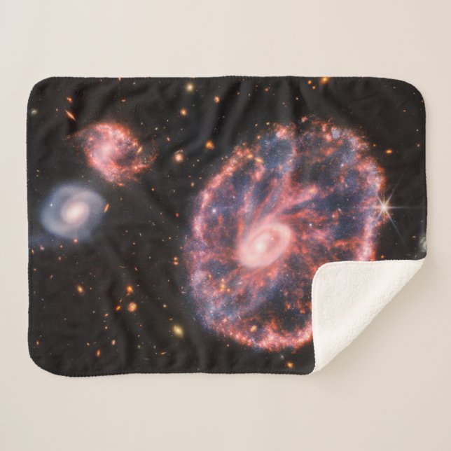Cartwheel Galaxy, James Webb Space Telescope Sherpadecke (Vorderseite (Horizontal))
