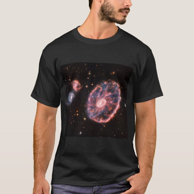 Cartwheel Galaxy, James Webb Space Telescope T-Shirt (Vorderseite)