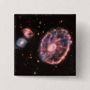 Cartwheel Galaxy JWST James Webb Space Telescope Button