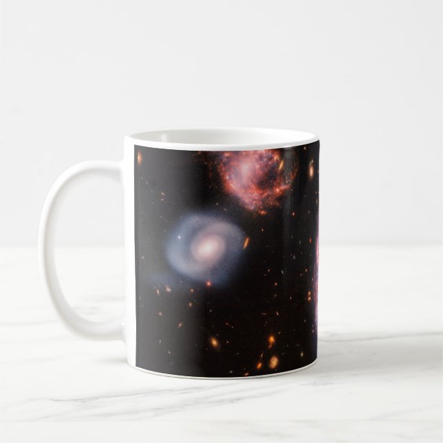 Cartwheel Galaxy JWST James Webb Space Telescope Kaffeetasse (Links)