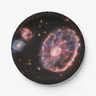 Cartwheel Galaxy JWST James Webb Space Telescope Pappteller