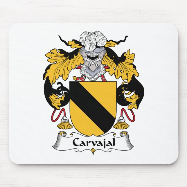 Carvajal Familienwappen Mousepad (Vorne)