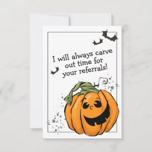Carve Time für Ihr Referendum Halloween Dankeskarte
