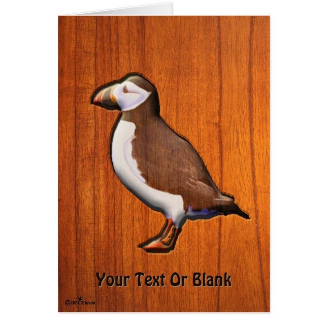 Carved Atlantic Puffin (Vorne)