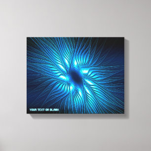 Carved Blue Star Canvas Print Leinwanddruck