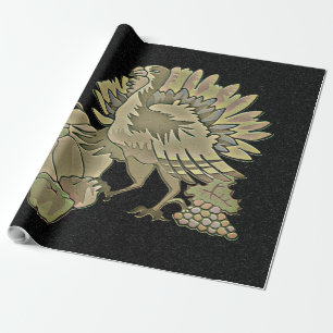 Carved Erntedank Türkei - Geschenkpapier