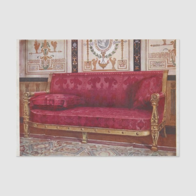 Carved Gilt Couch von Edwin Foley Seidenpapier (Vorderseite)