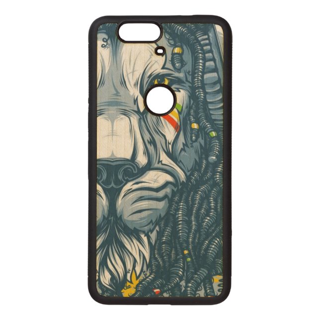 Carved Google Nexus 6p Bumper Wood Case Holzhülle (Rückseite)