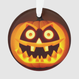 Carved Halloween Pumpkin Ornament