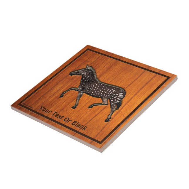 Carved Polka Dot Zebra Fliese (Seite)