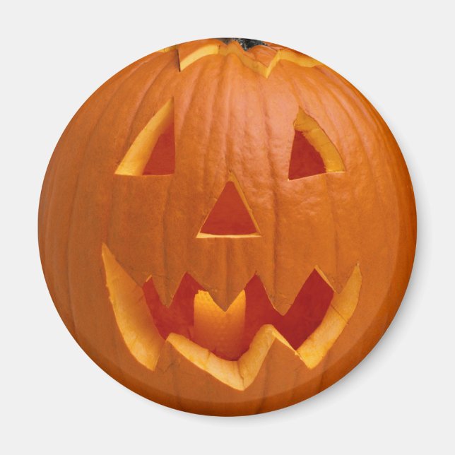 Carved Pumpkin Halloween Magnet (Vorne)