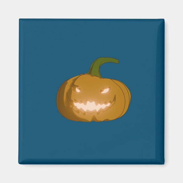 Carved Pumpkin Kühlschrankmagnet Magnet (Vorne)