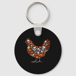 Carved Pumpkins Halloween Hühnchen Niedlich Shape  Schlüsselanhänger
