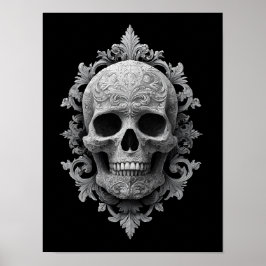 Carved Skull Poster