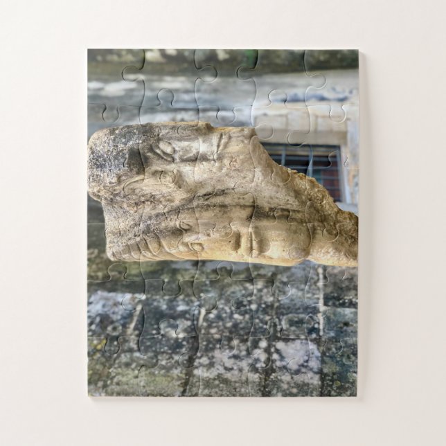 Carved Stone Sculpture | Ragusa Sicily Puzzle (Vertikal)