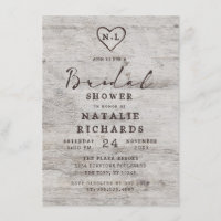 Carved Sweethearts Rustic Wedding Brautparty