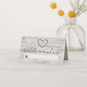 Carved Sweethearts Seating Wedding Tischnummer Platzkarte