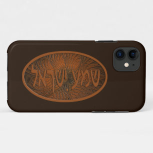Carved Wood Shema Yisrael Case-Mate iPhone Hülle