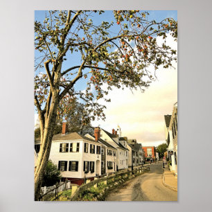 Carver und Leyden Streets, Plymouth, Massachusetts Poster