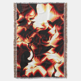 Carvingfeuer auf dunklem Hintergrund Decke