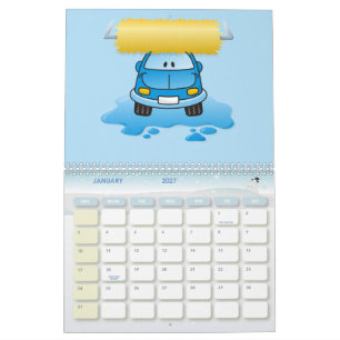 Carwash-Cartoon Kalender