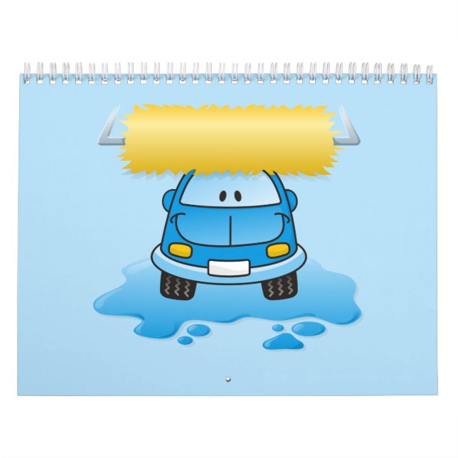 Carwash-Cartoon Kalender (Titelbild)