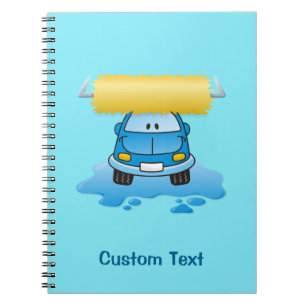 Carwash-Cartoon-Notebook Notizblock