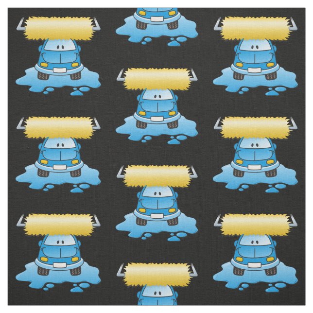 Carwash Cartoon Pattern Stoff (Muster)