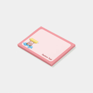 Carwash Pig Cartoon Post-it Klebezettel