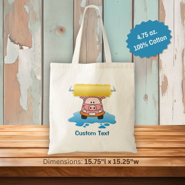 Carwash Pig Tote Bag Tragetasche (Von Creator hochgeladen)