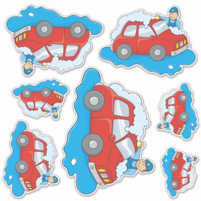 Carwasman Aufkleber (Vorderseite)