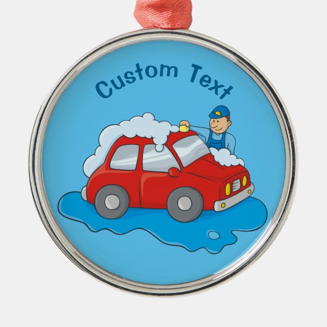 Carwasman Ornament Aus Metall (Vorne)