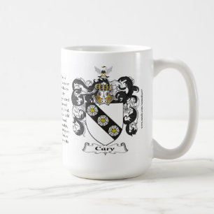 Cary, der Ursprung, die Bedeutung und das Wappen Kaffeetasse