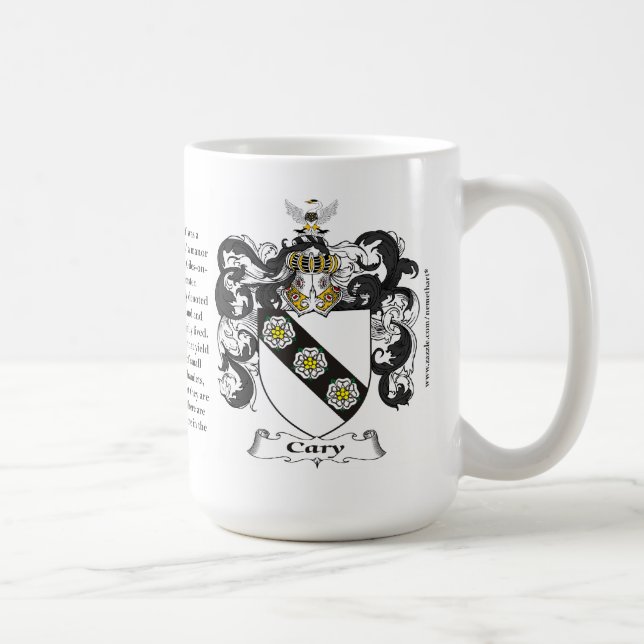 Cary, der Ursprung, die Bedeutung und das Wappen Kaffeetasse (Rechts)