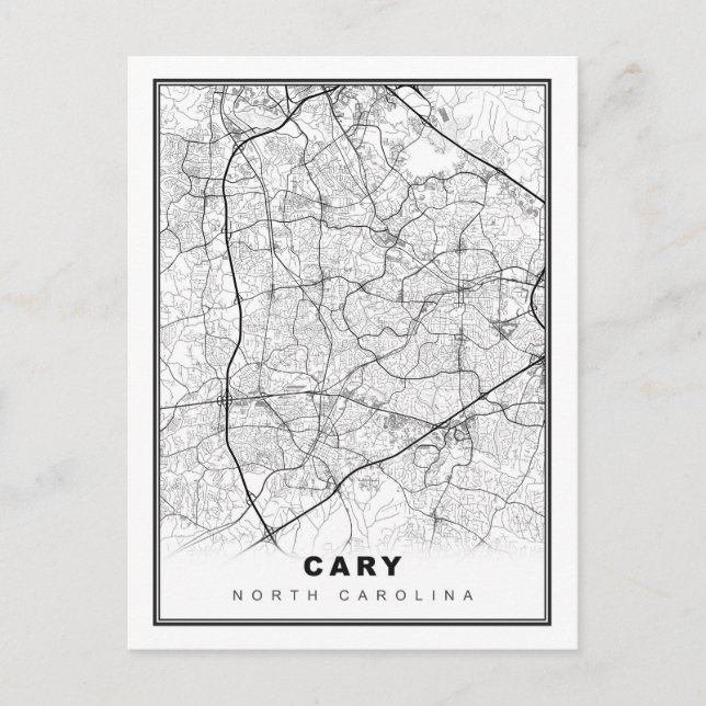 Cary Map Postkarte (Vorderseite)