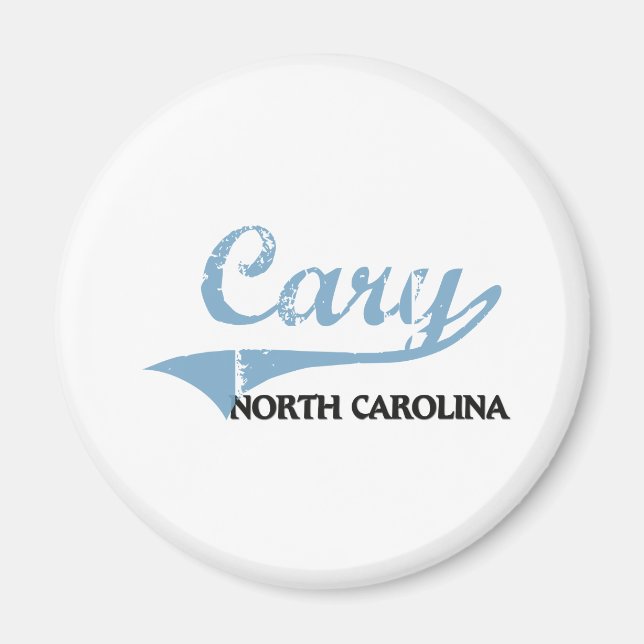 Cary North Carolina City Classic Magnet (Vorne)
