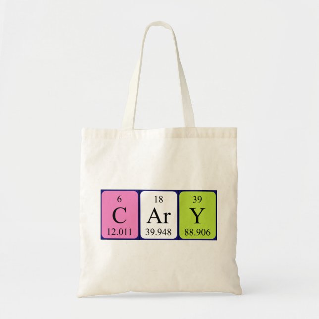 Cary Periodenname Totbeutel Tragetasche (Vorne)