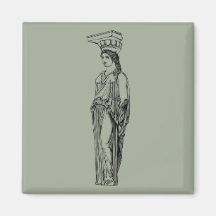 Caryatis Mythologie, Geschichte, antikes Griechisc Magnet