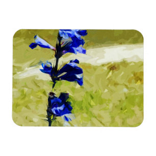 Carys Beardzungensche Blume Abstrakt Impressionism Magnet