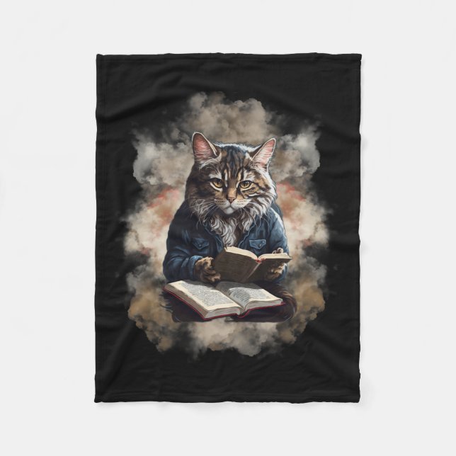 Cas Reading a Book Graphic Ca Kien Lovers Fleecedecke (Vorderseite)