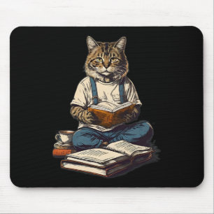 Cas Reading a Book Graphic Ca Kien Lovers Mousepad