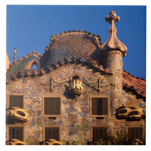 Casa Batilo, Gaudi Architecture, Barcelona, Fliese (Vorderseite)
